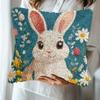 Cute Animals Latch Hook Kit Embroidery Pillow Knotted Stitch Embroidery Kit Hand Hooks Knitted Carpet Latch Hook Rug Kits Decor 