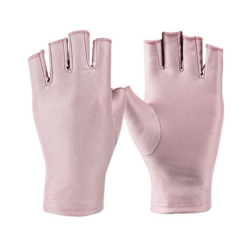 Half-finger Gloves Anti-ultraviolet Driving Gloves Summer Thin Semi-Finger Stretch Ice Silk Sunscreen Gloves