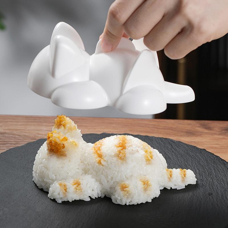 Cute Sushi Tools Onigiri Molds Cat Animal Shape Sushi Kids Rice Mashed Potato Pumpkin Mash Baking Supplies Kitchen Gadgets Diy