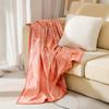 Leichter Luxus Aero Überwurfdecke Gewebte Jacquard Fleece Sofaabdeckung Decke Tragbare Camping Couchdecke Bequeme Klimaanlagen Nickerchen Decke