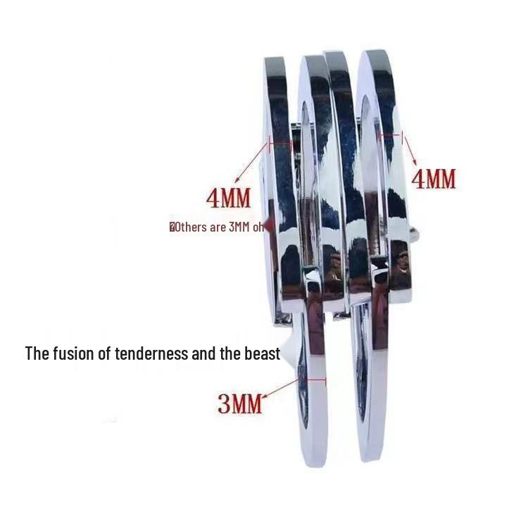 Stainless Steel Escape Room Handcuffs and Leg Cuffs for Couples