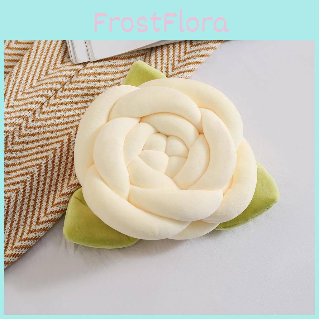 Small Fresh Pink Floral Cushion With Cotton Filling For Sofa Decor And Home Lounge
