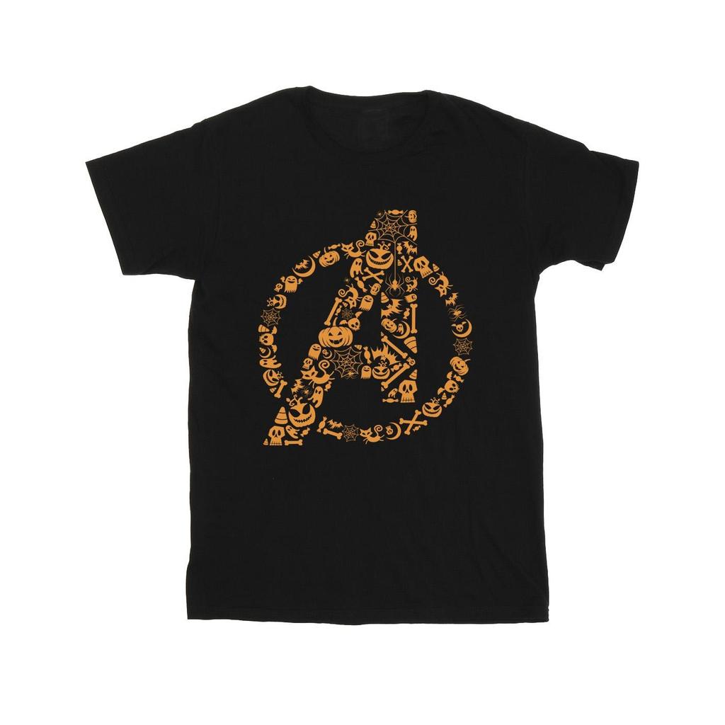 Marvel Mens Avengers Halloween Logo T-Shirt