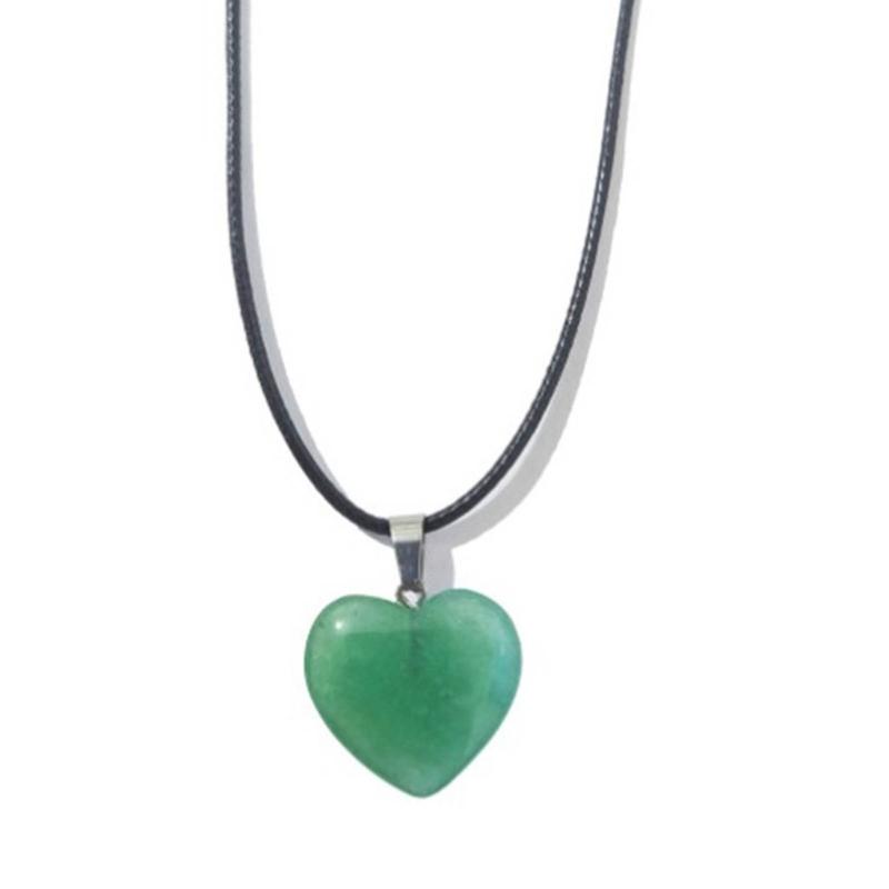 Geometric Healing Crystals Necklace Natural Semi-Precious Chakras Gemstones Amulet Lucky Coin Charm Protective Necklace