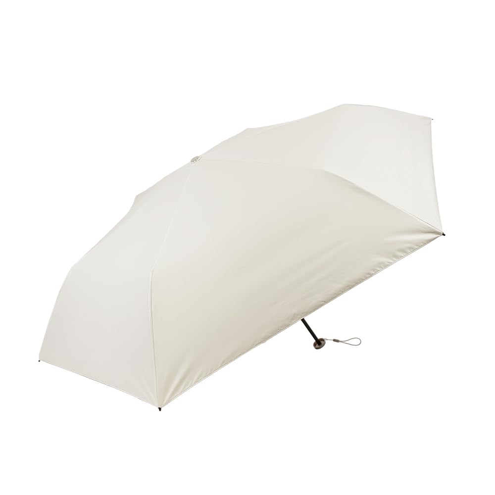 

Complete light light UV ray 50cm suitable for both sunny and rainy foldable plain ivory [Makokka] blocking, 100% blocking, 100% cut, 99.9% слонова кістка