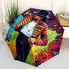1 Stück Michael Joseph Jackson Automatischer Faltregenschirm, Tragbares faltbares Design, Lässiges Outdoor-Accessoire L1127037