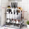 BieYing Stainless Steel Kitchen Knife & Utensil Storage Rack
