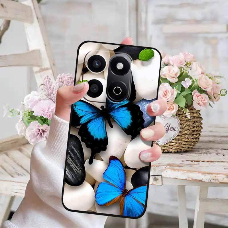 Soft Silicone Case For Honor X7c 4G 5G Cover Cat Painted Lovely Back Cover for Huawei Honor X7C 5G Phone Case HonorX7C TPU Para