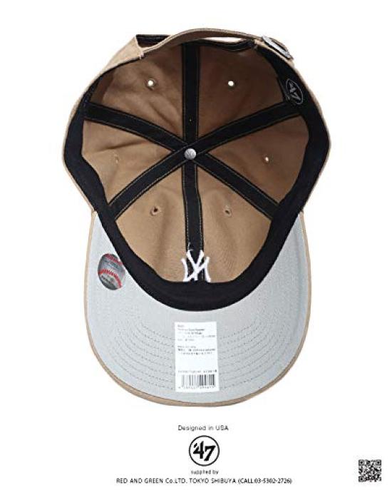 Forty Seven 47 Brand New York Yankees Khaki Cap, B-BSRNR17GWS-KH,
