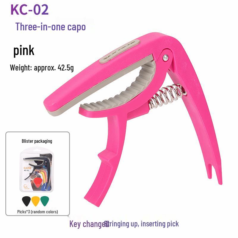Guitar Capo for Folk, Classical, and Electric Guitars - Plastic and Metal Options Available