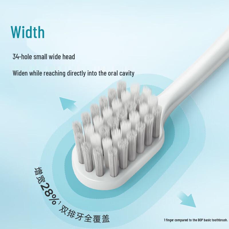 Bop Pop Density Soft Bristle Wide Head Toothbrush 3-Pack