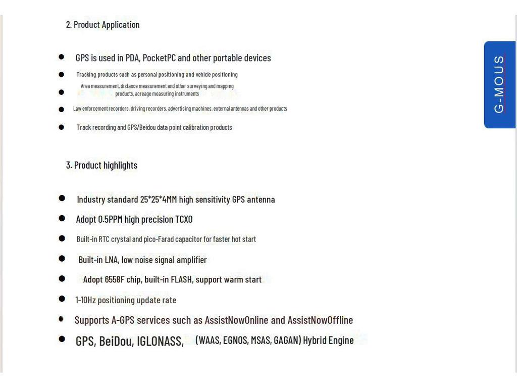 Modul GPS Beidou 3 HT2828Z3G5L pro řízení letu, měření plochy a navigaci vozidel