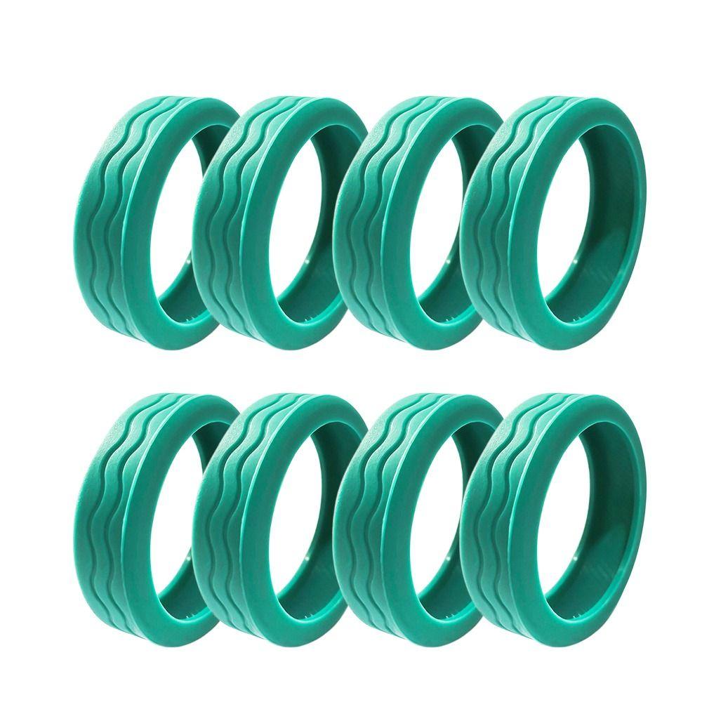 

8шт/комплект силиконовые чехлы на колеса багажа с бесшумным звуком тележка ящик ролики чехол для багажа green-8pcs