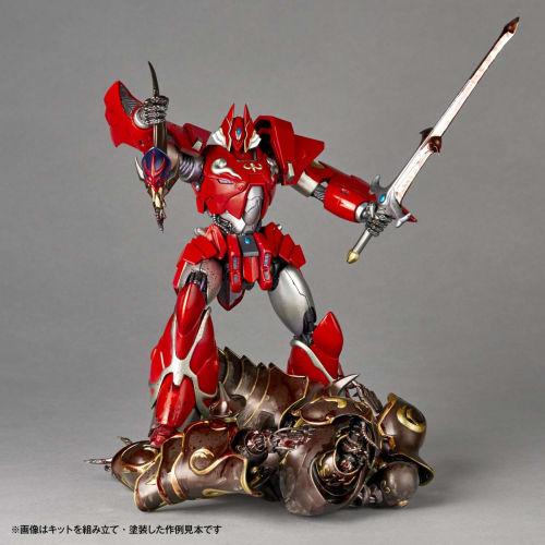 Kaiyodo Artpla ARTPLA SCULPTURE WORKS Iron Giant vs. Evil God Soldier, approximately 195mm tall, non-scale, unpainted plastic model kit