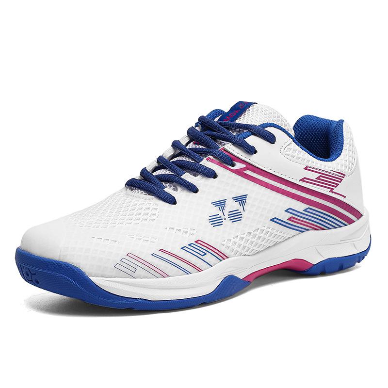 Men's Breathable Rotary Buckle Sports Shoes - Lightweight Casual Badminton and Tennis Trainers