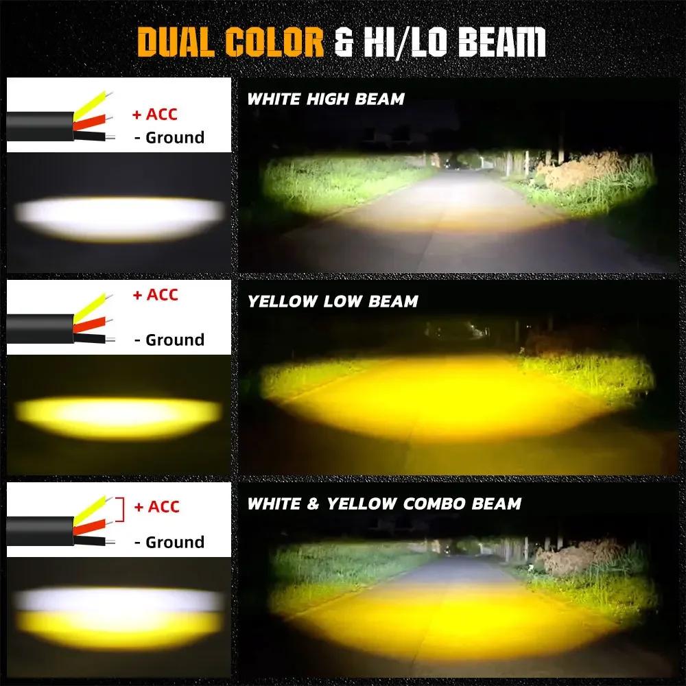 3Inch Motorcycle Fog Light Brighter Lamp Off Road Driving Light Off Road for BMW ATV UTV Truck 4x4 F800GS F700GS Auxiliary Light