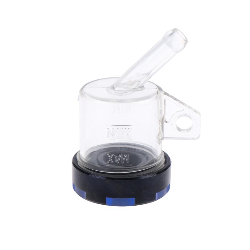 Motorrad Bremsflüssigkeitsbehälter Bremsflüssigkeitsbehälter Transparent Motorrad Bremsölbehälter Oberer Pumpenölbecher Mit CNC-Deckel