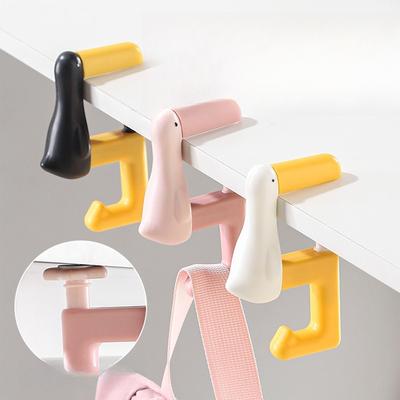 Convenient and Portable Bag Hanger Featuring Mechanical Locking Structure and Sturdy Silicone Pads Daily Casual Use
