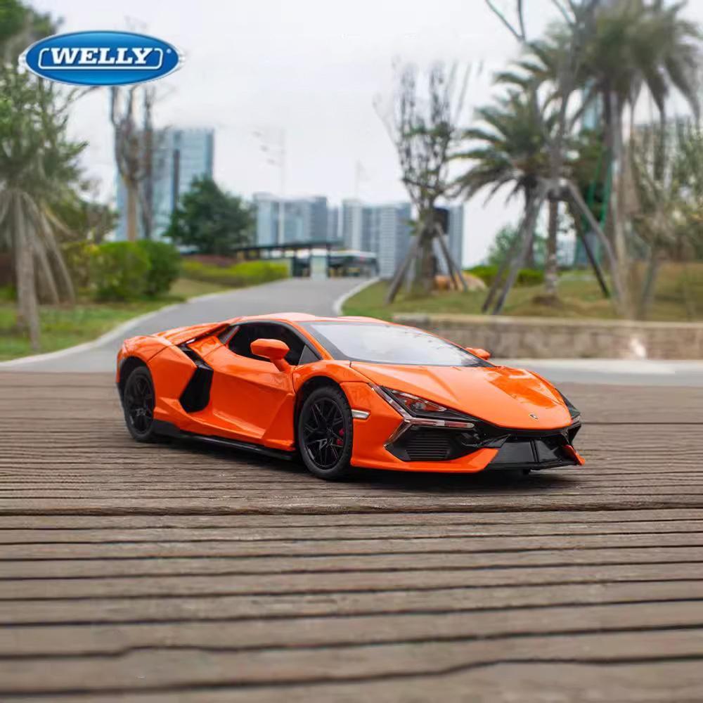 Welly 1/24 Lamborghini Revuelto Alloy Miniature Car Model Diecast Metal Scale Car Model Children Toy Car Vehicles GIfts