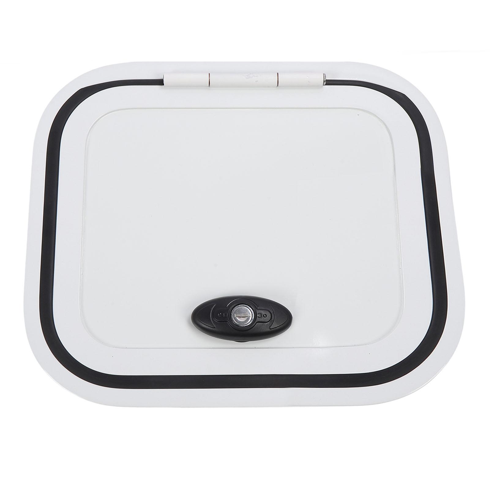 

Люк для хранения RV с замком 13,66x11,61 дюйма Накладной Алюминиевый сплав Квадратная Дверь багажного отделения RV для Автодома