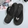 Fashion 2025 Fashion Butterfly-Bow Flip Flops Women Summer New Style Clip-Toe Sandals for Woman Outer Wear Non Slip Slides Ladies