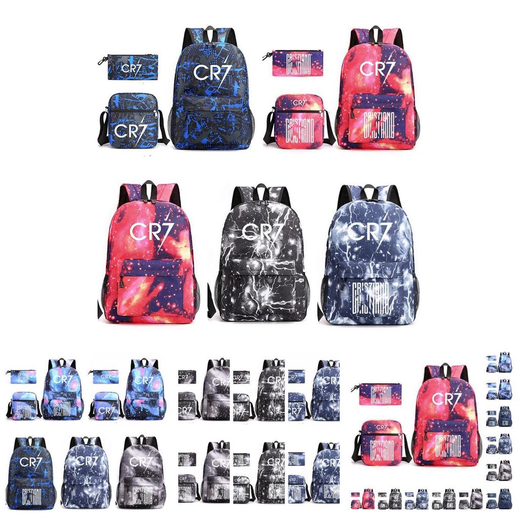 Fashionable Cr7c Teenager Backpack Set With Pen Bag Wholesale