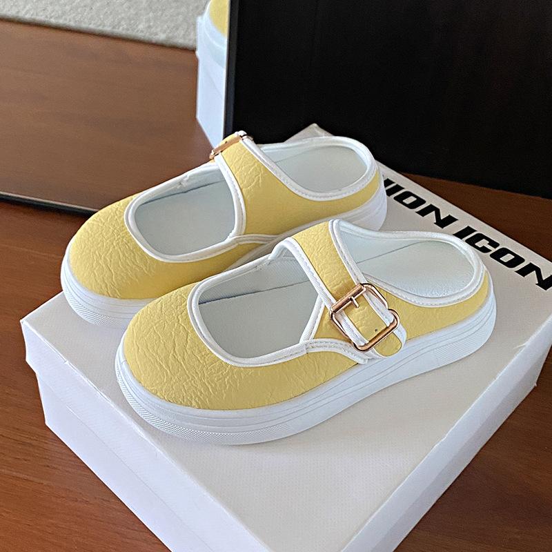 

Весенне-летние тканевые туфли-лазанья ручной работы, женские туфли на тканевой подошве, вышитые туфли для женщин среднего и пожилого возраста, с пряжкой на ремешке 40 жёлтый