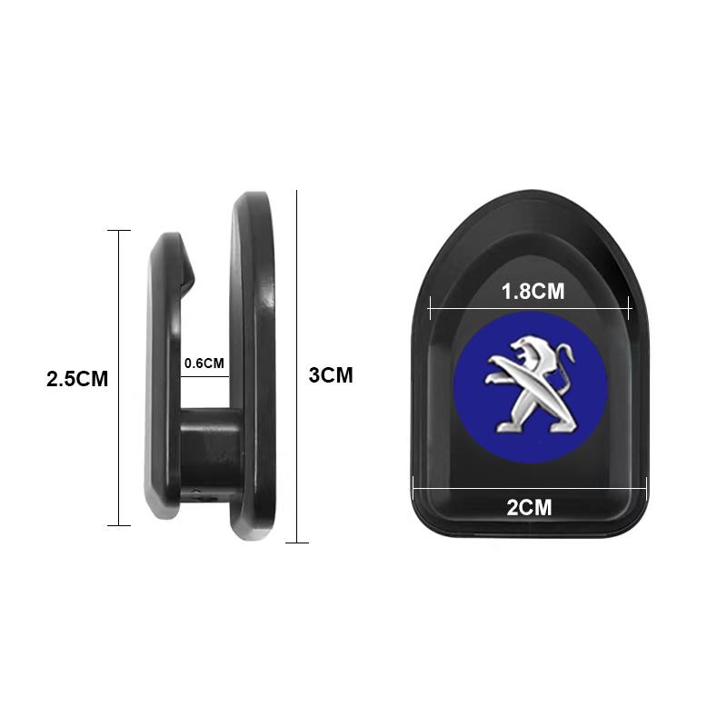 Mini Car Hooks Black Self Adhesive Invisible Hooks Interior Storage Holder For Peugeot 308 408 508 RCZ 208 3008 2008 206 207 108 406 407 408 206 207