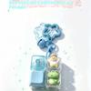 Cute Four Keycaps Keychain Cartoon Animal Mechanical Button Stress Relief Pendant Star Buckle Bag Hanging Decor For Girls Gift