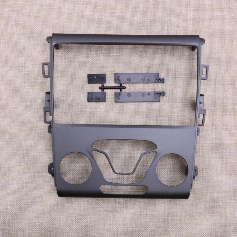 9" Auto-Autoradio Stereo-Blende Armaturenbrett-Panel 2-DIN-Rahmen Zierleiste Passend für Ford Fusion Mondeo 2013-2015 2016 2017 2018 Schwarz ABS