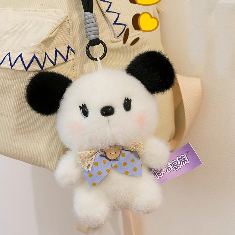 Little Bear Cat Plush Toy Keychain Rabbit Dog Plush Doll Keychain Animal Doll Pendant  Kids Gifts