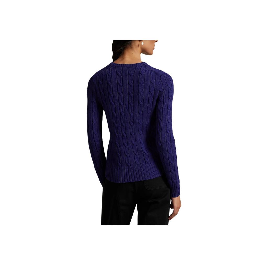 Polo Ralph Lauren Crew Neck Embroidered Pony Logo Long Sleeve Knit Top Women tops 211971869-022