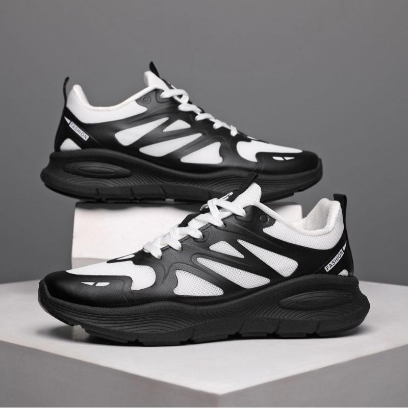 New Breathable Casual Sports Shoes Anti-slip Shock-absorbing Wear-resistant and Lightweight Running Shoes 39 чёрныйбелый 1649₽