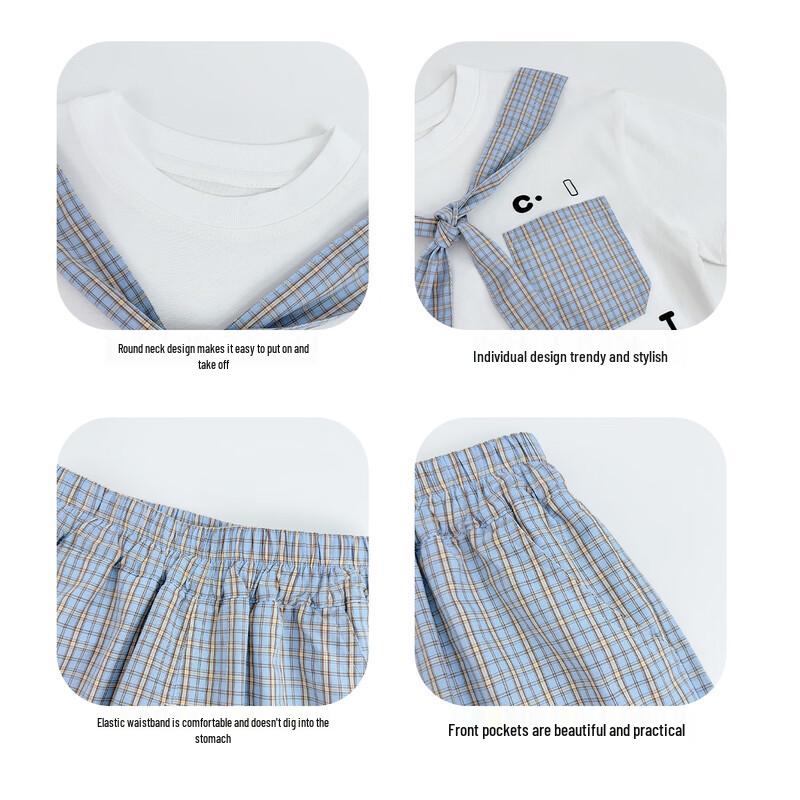 Boys' Summer Cotton T-Shirt & Shorts Set