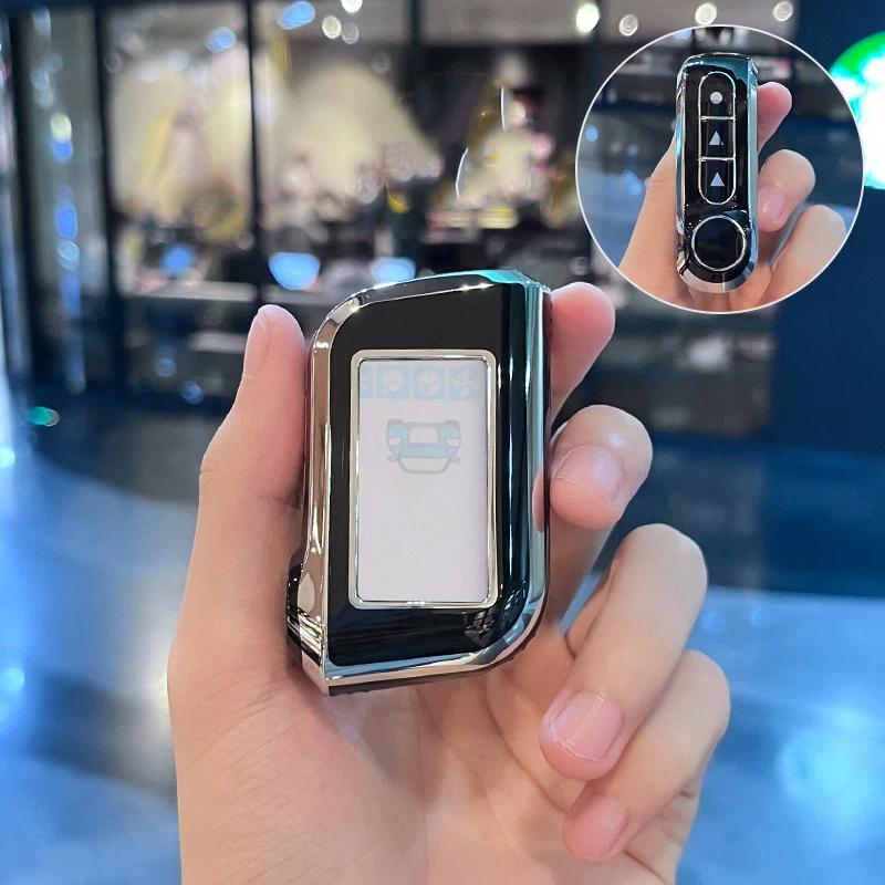 TPU für Starline A93 A63 Russische Version Zwei-Wege-Autoalarmanlage LCD-Autoschlüsselhülle Fernbedienung Schlüssel Schutzanhänger Halter