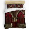 Gothic Mysterious Dark Room Bedding Set 3pcs Duvet Cover Pillowcase Kids Adult Quilt Cover Double Bed Set Home Textile