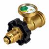 Propane Tank Gauge Adapter Level Indicator Universal Brass Fittings Convert POL To QCC1 Type 1