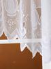 White French Half Curtain Lace Decorative Curved Curtain No Punch Partition Curtain Bedroom Kitchen Living Room Small Curtains