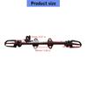 Metal CRF50 Footpeg Mount Assembly with Footpegs at Both Ends and Multiple Mounting Points for Motorcycle Footpeg Area Replacement and Maintenance