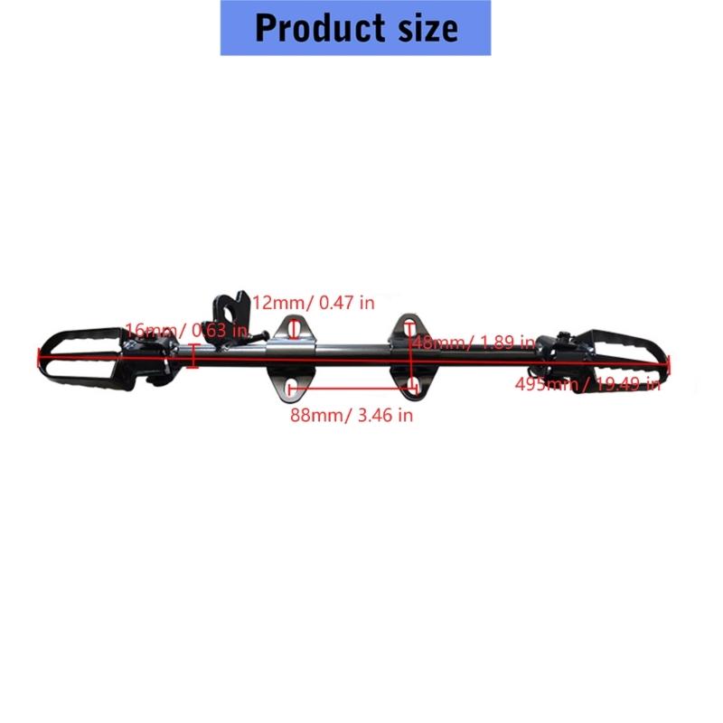 Metal CRF50 Footpeg Mount Assembly with Footpegs at Both Ends and Multiple Mounting Points for Motorcycle Footpeg Area Replacement and Maintenance