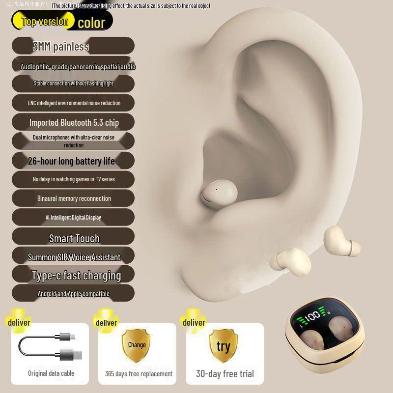 

MINI13X Ультракомпактні Bluetooth-навушники для спорту з шумозаглушенням 5.0 Chipset, HD Sound, 16h Battery