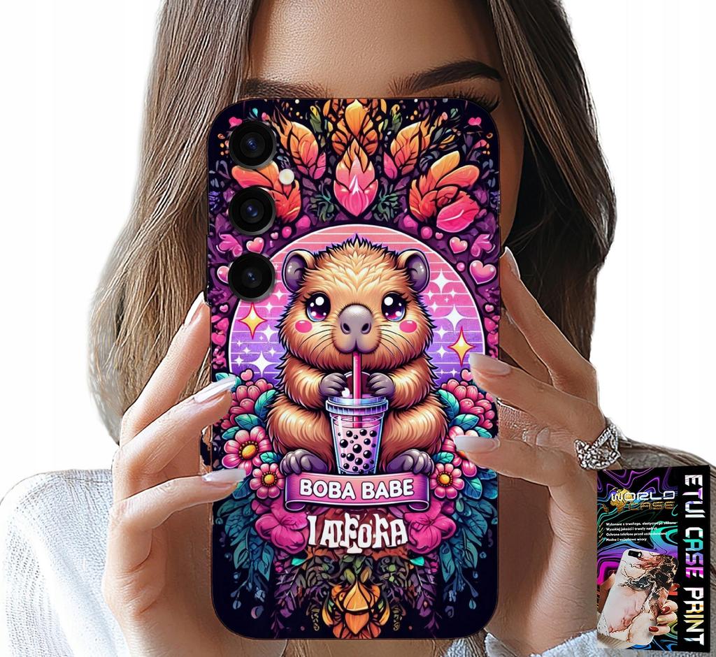 Etui Do Samsung Galaxy S25 Plus - Słodka Kapibara Z Szejkiem, Super Wzory