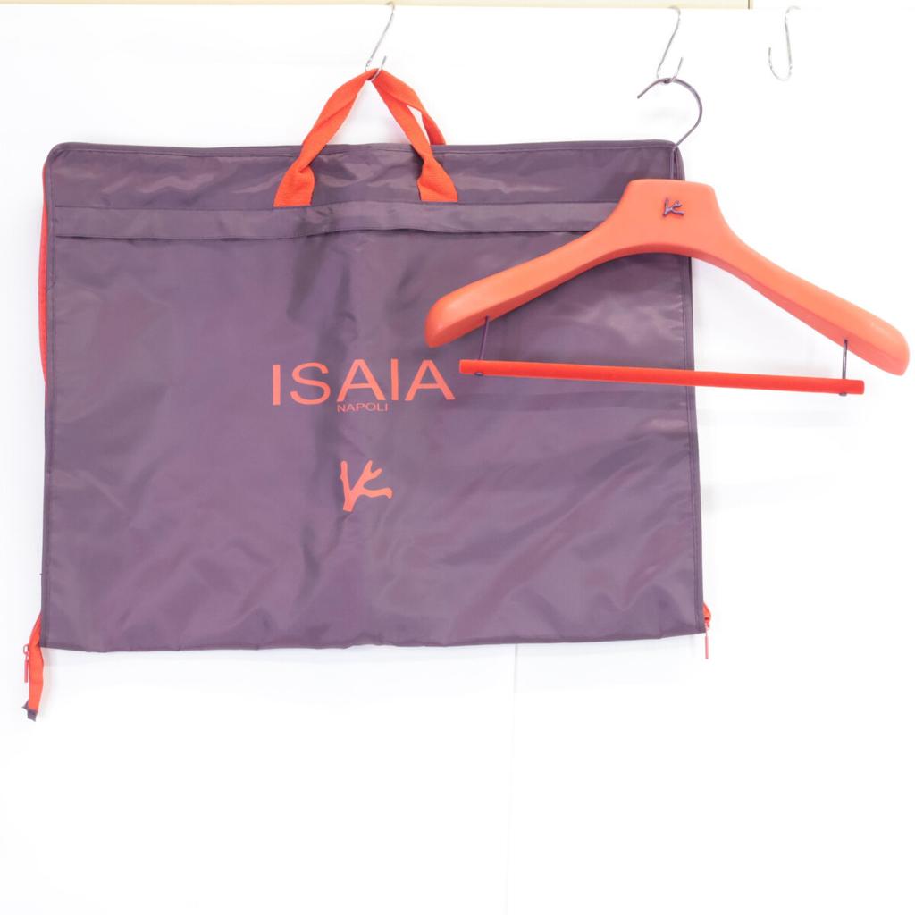 ISAIA CAPRI 21GSI Silk x Linen Base Stripe Single Jacket Jacket 48 beigeUsed