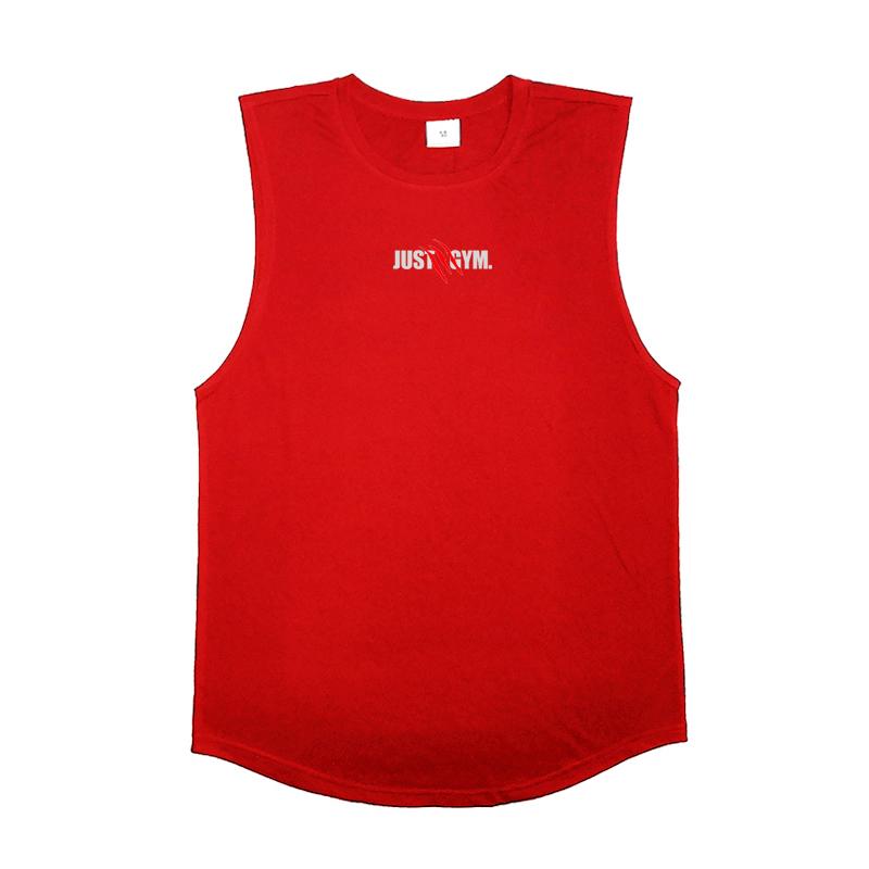 Muscleguys New Casual Sports T-shirt Elastic Sleeveless Short Sleeve Men's Fitness Sweat-absorbing Vest