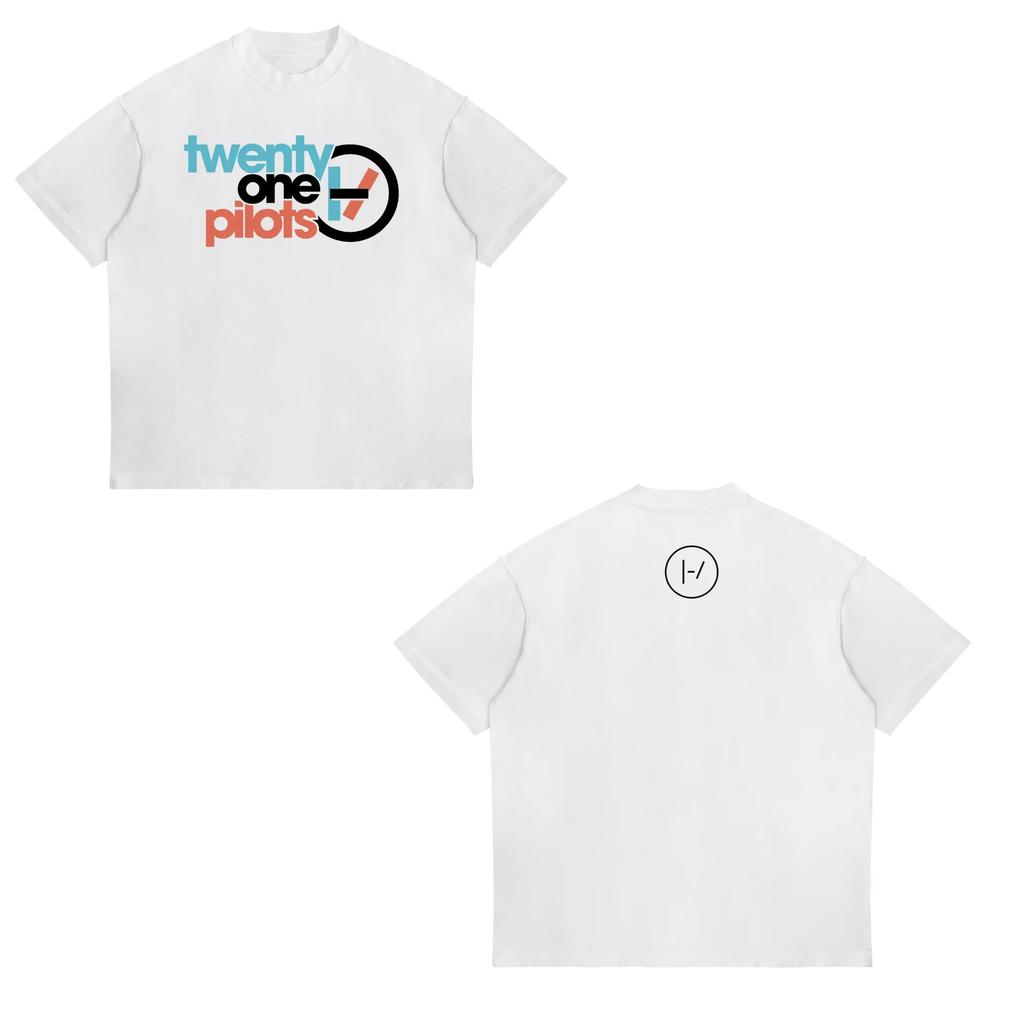 Hip Hop T-Shirt Twenty One Pilots Band Women Men Short Sleeve Oversized Y2k Rapper Streetwear Punk Street Harajuku Unisex Tees