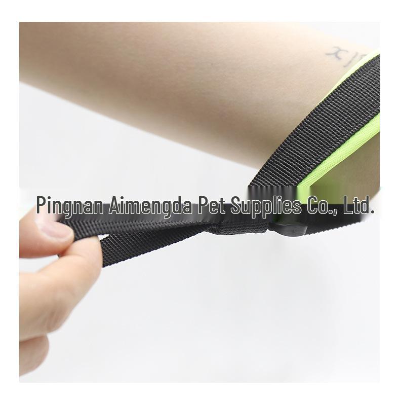 Adjustable Non-slip Nylon Dog Leash with Pet Wrist Strap