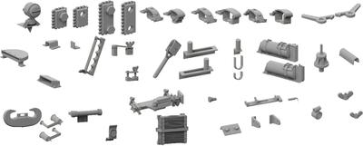 Passion Models King Tiger Henschel Turret 3D Detail Up Set Plastic Model Parts 1/35 (for Tamiya) P35T-022 (Tank)