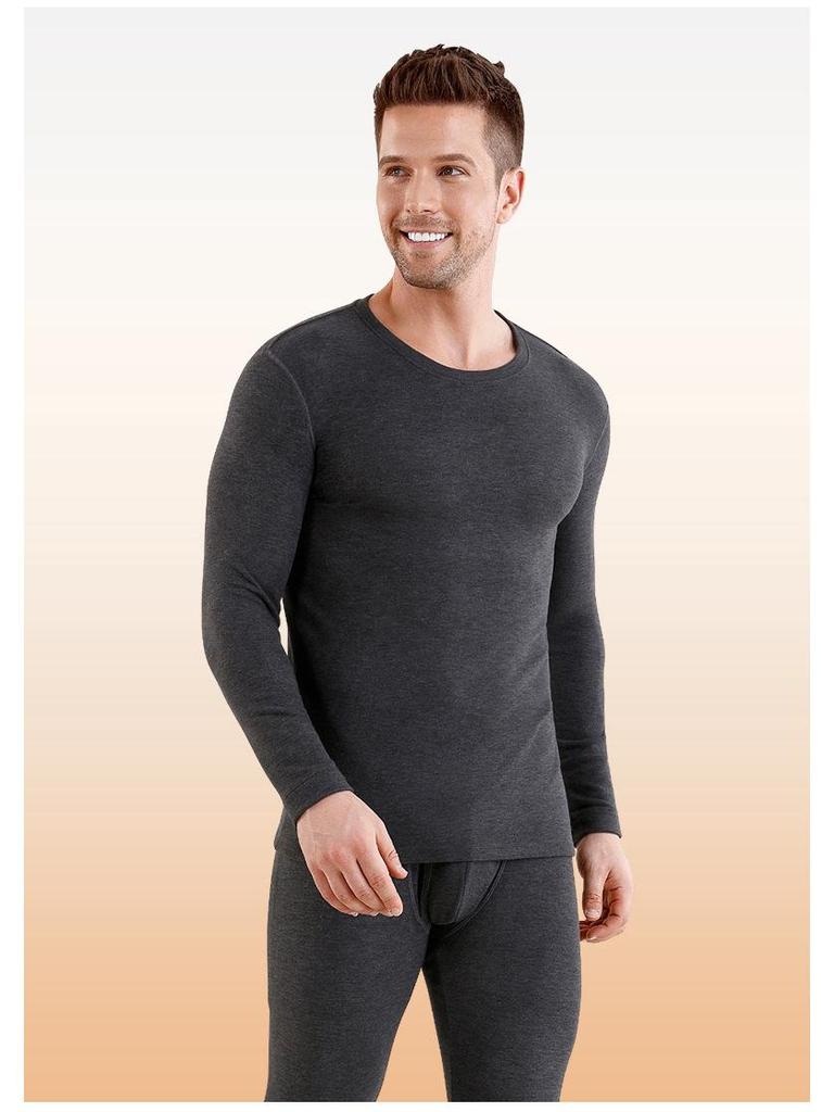 Women's Winter Fleece-Lined Silk Wool Underwear Set - Extra Thick Heat-Generating Base Layer for Autumn.
