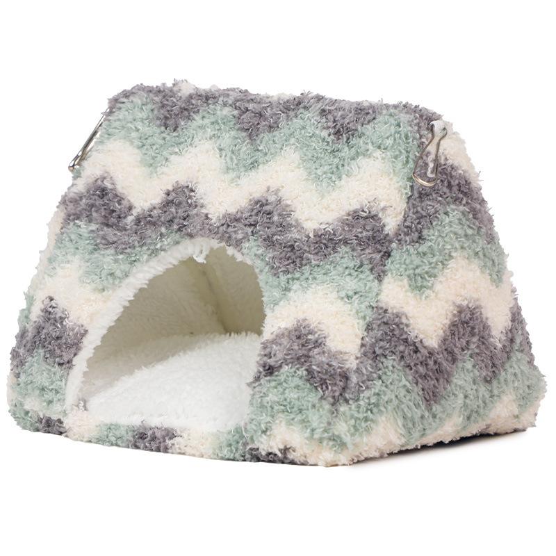 Winter Warm Bird Cage Bird Perch Hammock Bed Tent for Parrots Conure Supplies Budgies Furry Blanket for Small Parrots Toy