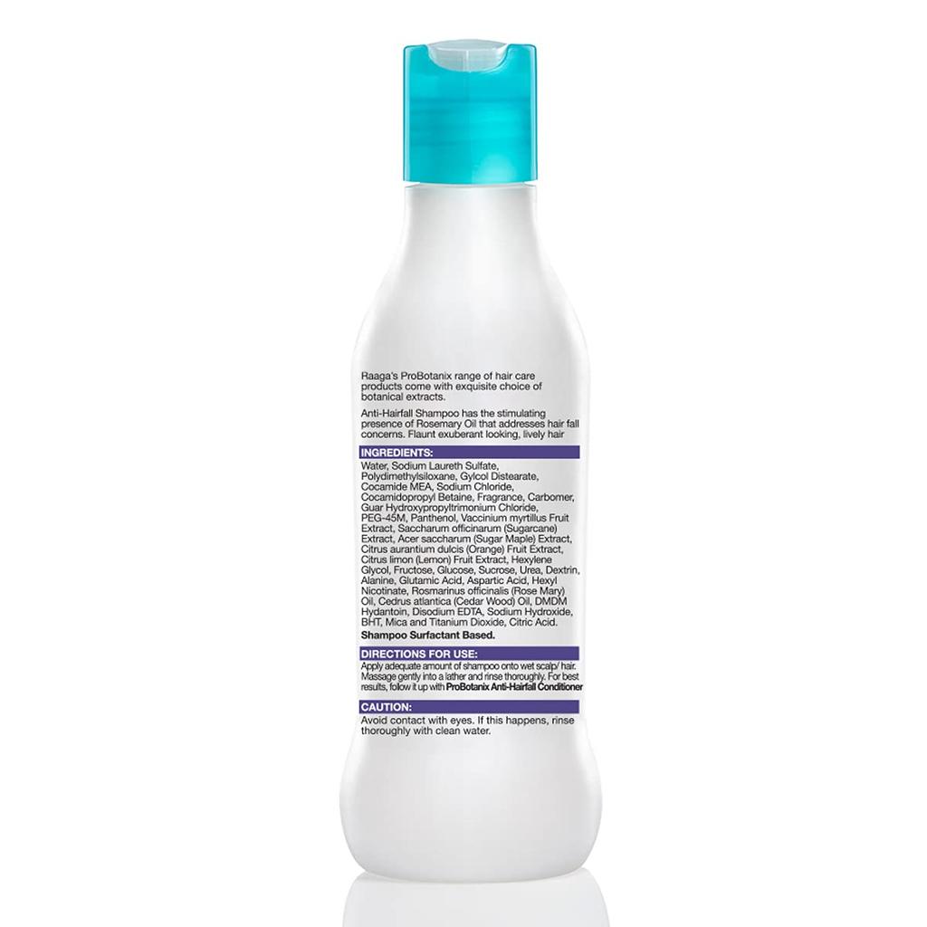 Raaga Professional Pro Botanix Stärkendes Shampoo für die tägliche Pflege, Bruchkontrolle, Unisex, Sanfte Reinigung, 200 ml